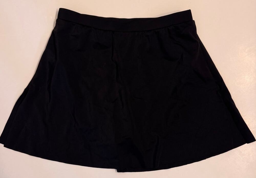 Balera Black Dance Skirt w/ Attached Brief Size MA Medium Adult Side Slit